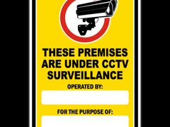 These Premises Are Under CCTV Surveillance Sign